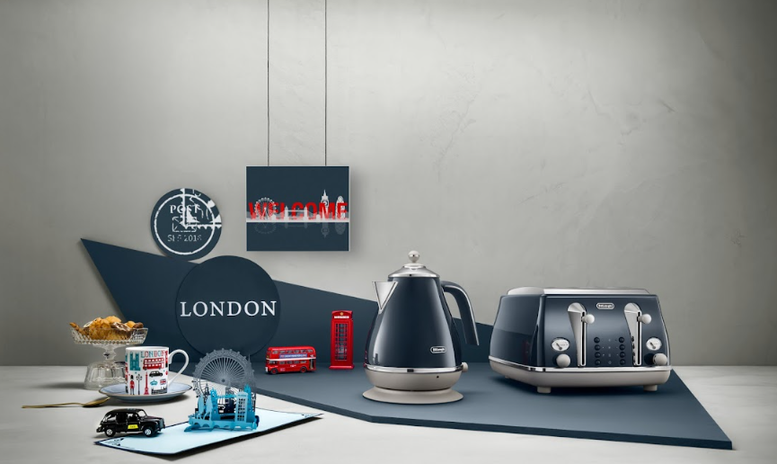 Delonghi Icona Capital 4-Slice Toaster – London Blue – Adams