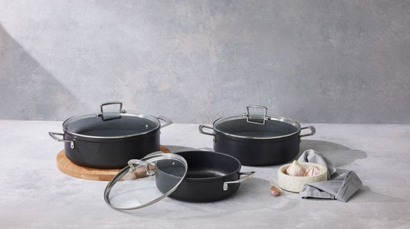 Toughened Non-Stick Sauteuse With Glass Lid – Adams