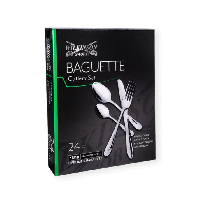 BAGUETTE 24 pcs Cutlery set - each 6 pcs, Baguette, Cutlery, Products